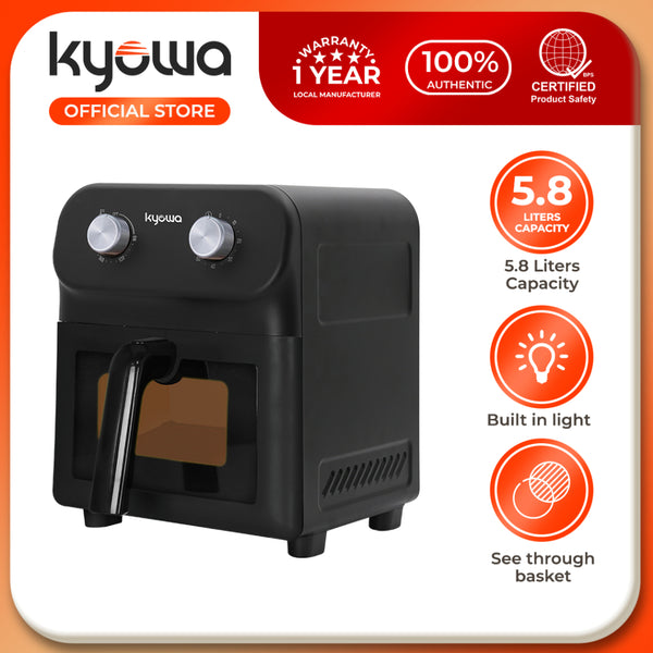 Kyowa 5.8 Liter Air Fryer - Black (K38351)